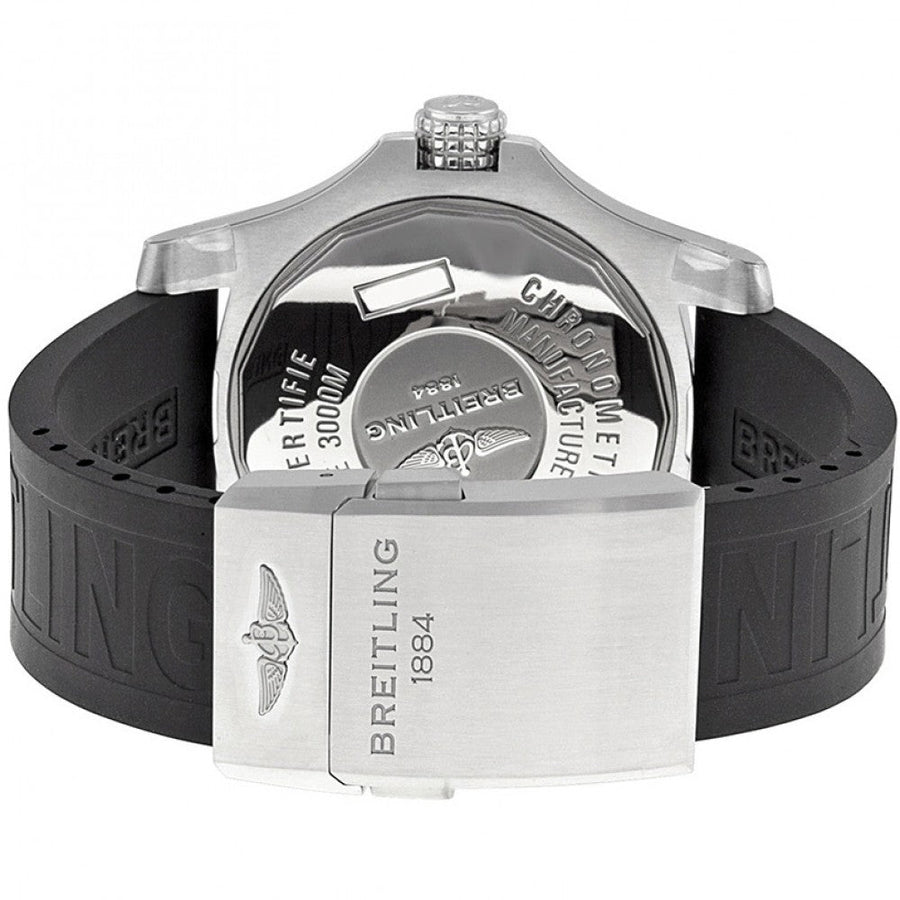 Breitling Avenger II Seawolf Stainless Steel 45mm Black Rubber Strap Mens Watch - A1733110/BC31/153S