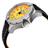 Breitling Avenger Automatic 45 Seawolf Yellow Dial Black Nylon Strap Watch for Men - A17319101I1X1