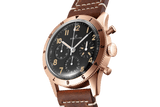 Breitling Avi 1953 Edition Black Dial Brown Leather Strap Watch for Men - RB0920131B1X1