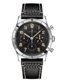 Breitling Avi Ref. 765 1953 Re-Edition Black Dial Black Leather Strap Watch for Men - AB0920131B1X1