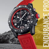 Breitling Endurance Pro Black Dial Red Rubber Strap Watch for Men - X82310D91B1S1