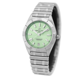 Breitling Chronomat 32 Diamonds Green Dial Silver Steel Strap Watch for Women - A77310101L1A1