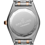 Breitling Chronomat 32 Diamonds White Dial Two Tone Steel Strap Watch for Women - U77310591A1U1