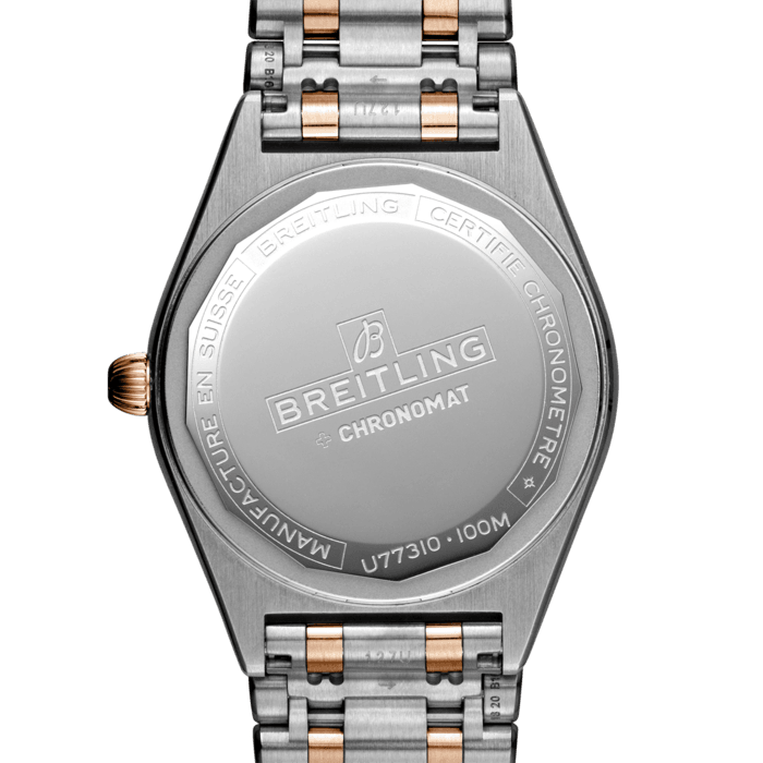 Breitling Chronomat 32 White Dial Two Tone Steel Strap Watch for Women - U77310101A1U1