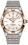 Breitling Chronomat 32 White Dial Two Tone Steel Strap Watch for Women - U77310101A1U1