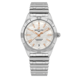 Breitling Chronomat 36 Mother of Pearl Dial Silver Steel Strap Watch for Women - A10380101A4A1