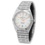 Breitling Chronomat Automatic 36 White Dial Silver Steel Strap Watch for Women - A10380101A2A1