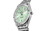 Breitling Chronomat Automatic 36 Diamonds Green Dial Two Tone Steel Strap Watch for Women - A10380591L1A1