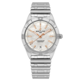 Breitling Chronomat 36 Mother of Pearl Dial Silver Steel Strap Watch for Women - A10380101A4A1