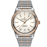 Breitling Chronomat 32 Diamonds Mother of Pearl Dial Two Tone Steel Strap Watch for Women - U77310591A2U1