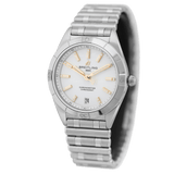 Breitling Chronomat Automatic 36 White Dial Silver Steel Strap Watch for Women - A10380101A2A1