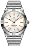Breitling Chronomat Automatic 36 White Dial Silver Steel Strap Watch for Women - A10380101A2A1