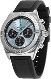 Breitling Chronomat B01 42 Blue Dial Black Rubber Strap Watch for Men - PB0134101C1S1