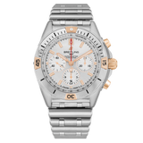 Breitling Chronomat B01 42 White Dial Silver Steel Strap Watch for Men - IB0134101G1A1