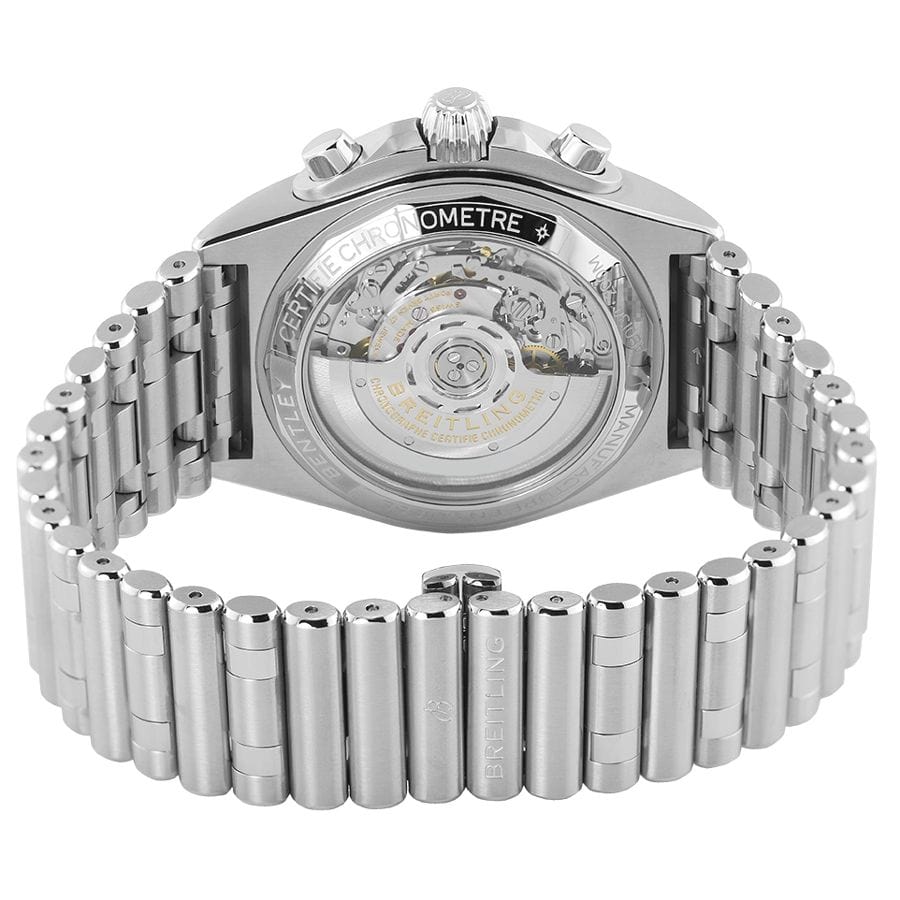 Breitling Chronomat B01 42mm Green Dial Silver Steel Strap Watch for Men - AB01343A1L1A1
