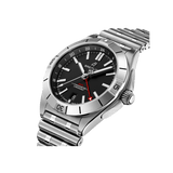 Breitling Chronomat GMT 40 Automatic Black Dial Silver Steel Strap Watch for Men - A32398101B1A1