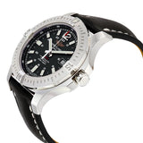 Breitling Colt Automatic 44mm Black Dial Leather Strap Mens Watch - A1738811/BD44/435X