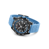 Breitling Endurance Pro Black Dial Light Blue Rubber Strap Watch for Men - X82310281B1S1