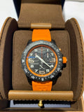 Breitling Endurance Pro Black Dial Orange Rubber Strap Watch for Men - X82310A51B1S1