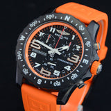 Breitling Endurance Pro Black Dial Orange Rubber Strap Watch for Men - X82310A51B1S1