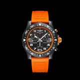 Breitling Endurance Pro Black Dial Orange Rubber Strap Watch for Men - X82310A51B1S1