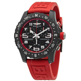 Breitling Endurance Pro Black Dial Red Rubber Strap Watch for Men - X82310D91B1S1