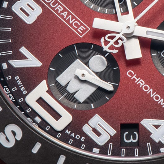Breitling Endurance Pro Ironman Red Dial Red Rubber Strap Watch for Men - X823109A1K1S1