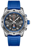 Breitling Endurance Pro Ironman World Championship Grey Dial Blue Rubber Strap Watch for Men - E823103A1M1S1