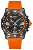 Breitling Endurance Pro Princeton University Edition Black Dial Orange Rubber Strap Watch for Men - X823104C1B1S1