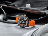 Breitling Endurance Pro Black Dial Orange Rubber Strap Watch for Men - X82310A51B1S1