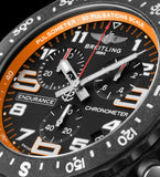 Breitling Endurance Pro Black Dial Orange Rubber Strap Watch for Men - X82310A51B1S1