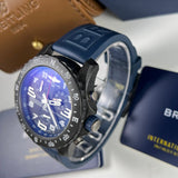 Breitling Endurance Pro Black Dial Blue Rubber Strap Watch for Men - X82310D51B1S1