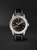 Breitling Navitimer 1 Automatic 41mm Black Dial Black Leather Strap Mens Watch - A17326211B1P2