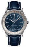 Breitling Navitimer 1 Automatic 41mm Blue Dial Blue Leather Strap Mens Watch - A17326211C1P4