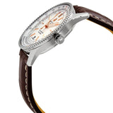 Breitling Navitimer Automatic 41 White Dial Brown Leather Strap Watch for Men - A17326211G1P2