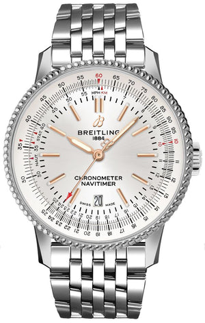 Breitling Navitimer Automatic 41mm White Dial Stainless Steel Mens Watch - A17326211G1A1