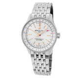 Breitling Navitimer Automatic 35 White Dial Silver Steel Strap Watch for Men - A17395F41G1A1