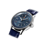 Breitling Navitimer Automatic 35 Blue Dial Blue Leather Strap Watch for Men - A17395161C1P1