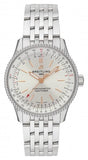 Breitling Navitimer Automatic 35 White Dial Silver Steel Strap Watch for Men - A17395F41G1A1