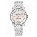 Breitling Navitimer Automatic 35 White Dial Silver Steel Strap Watch for Men - A17395F41G1A1