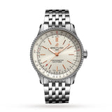 Breitling Navitimer Automatic 35 White Dial Silver Steel Strap Watch for Men - A17395F41G1A1