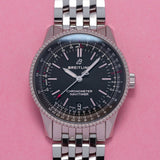 Breitling Navitimer Automatic 38mm Black Dial Stainless Steel Mens Watch - A17325241B1A1
