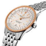 Breitling Navitimer Automatic 41 White Dial Two Tone Steel Strap Watch for Men - U17326211G1U1