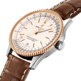 Breitling Navitimer Automatic 41 White Dial Brown Leather Strap Watch for Men - A17326211G1P2