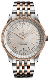 Breitling Navitimer Automatic 41 White Dial Two Tone Steel Strap Watch for Men - U17326211G1U1