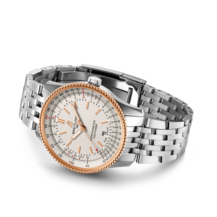 Breitling Navitimer Automatic 41mm White Dial Silver Stainless Steel Mens Watch - U17326211G1A1