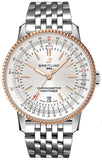 Breitling Navitimer Automatic 41mm White Dial Silver Stainless Steel Mens Watch - U17326211G1A1