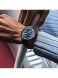 Breitling Navitimer B01 Chronograph 41 Blue Dial Black Leather Strap Watch for Men - AB0139241C1P1