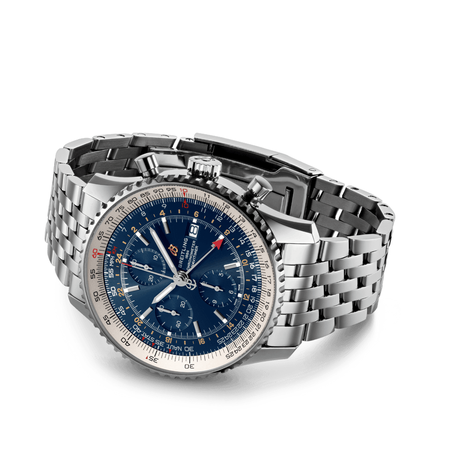Breitling Navitimer Heritage Special Edition Blue Dial Silver Steel Strap Mens Watch - A1332412/C942