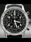 Breitling Navitimer Ref. 806 1959 Re-Edition Black Dial Brown Leather Strap Watch for Men - AB0910371B1X1
